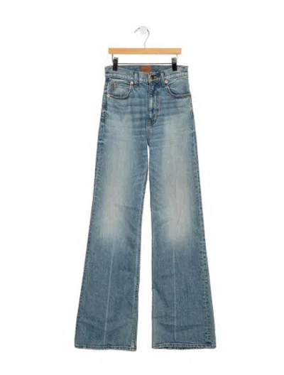 Pre-owned Jamie Haller High-rise Flared Jeans In Blue