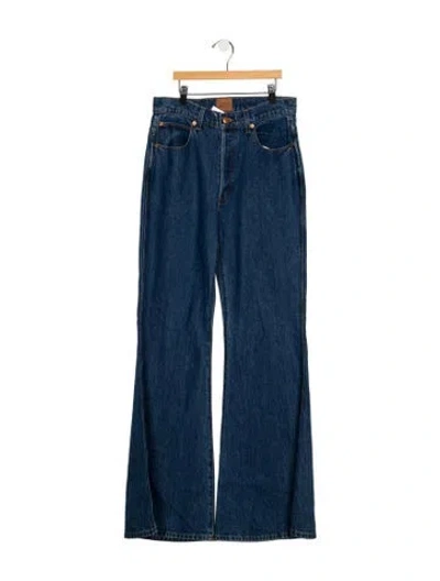 Pre-owned Jamie Haller High-rise Flared Jeans In Blue