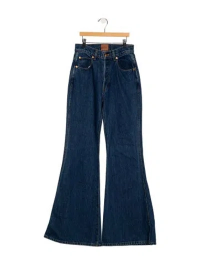 Pre-owned Jamie Haller High-rise Flared Jeans In Blue