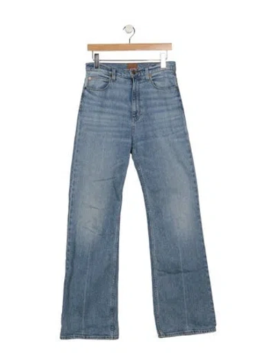 Pre-owned Jamie Haller High-rise Flared Jeans In Blue