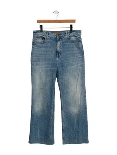 Pre-owned Jamie Haller High-rise Flared Jeans In Blue