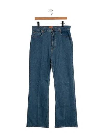 Pre-owned Jamie Haller High-rise Flared Jeans In Blue