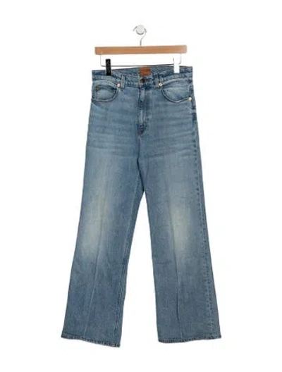 Pre-owned Jamie Haller High-rise Flared Jeans In Blue