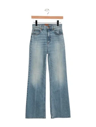 Pre-owned Jamie Haller High-rise Flared Jeans In Blue