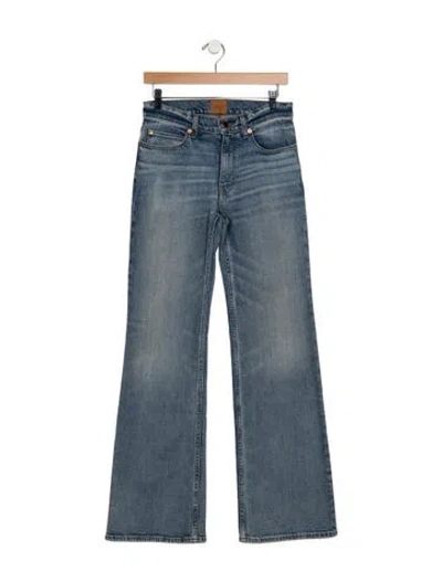 Pre-owned Jamie Haller High-rise Flared Jeans In Blue