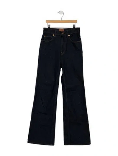 Pre-owned Jamie Haller High-rise Flared Jeans In Blue