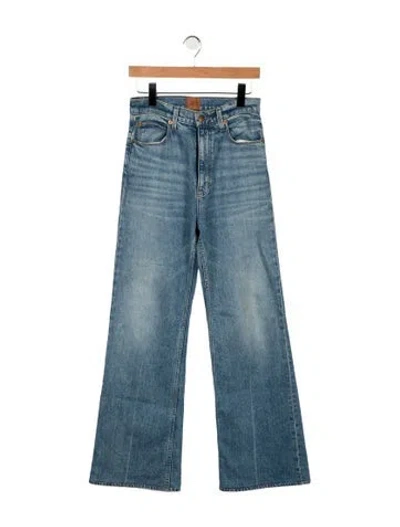 Pre-owned Jamie Haller High-rise Flared Jeans In Blue