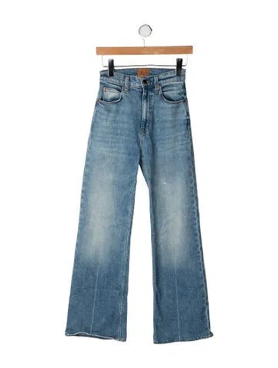 Pre-owned Jamie Haller High-rise Flared Jeans In Blue