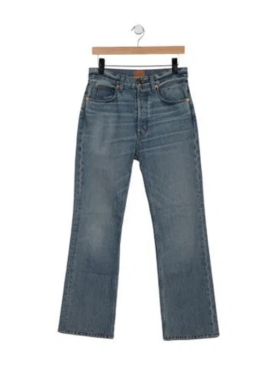 Pre-owned Jamie Haller High-rise Flared Jeans In Blue