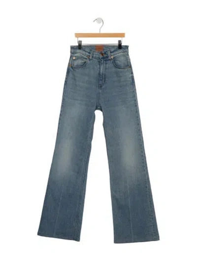 Pre-owned Jamie Haller High-rise Flared Jeans In Blue