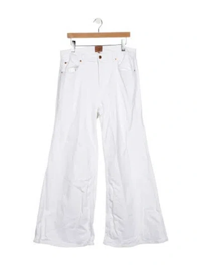 Pre-owned Jamie Haller High-rise Flared Jeans In Blue/white