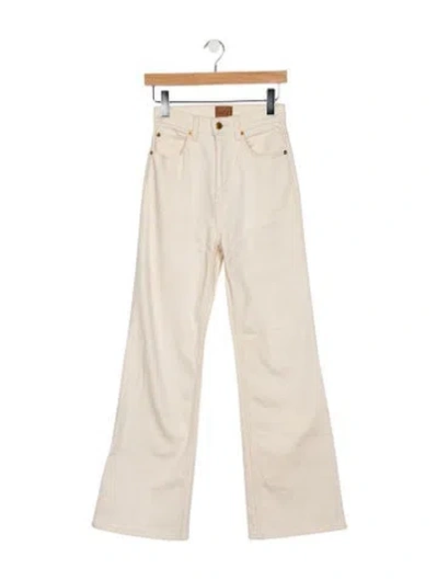 Pre-owned Jamie Haller High-rise Flared Jeans In Purple