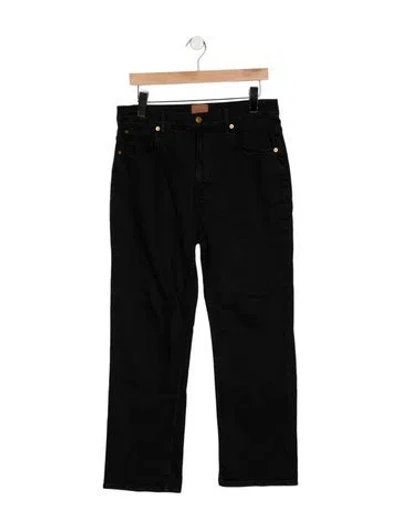 Pre-owned Jamie Haller High-rise Straight Leg Jeans In Black