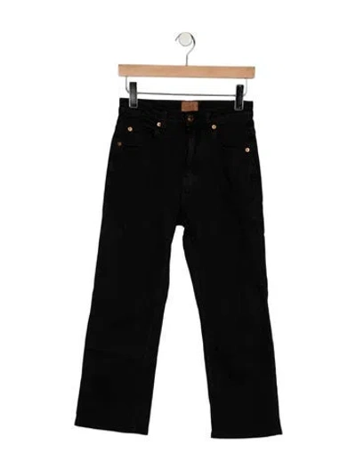 Pre-owned Jamie Haller High-rise Straight Leg Jeans In Black