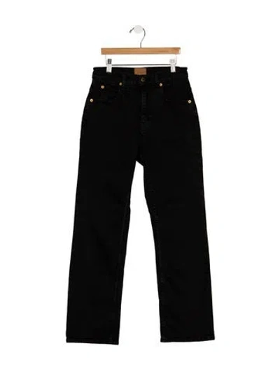 Pre-owned Jamie Haller High-rise Straight Leg Jeans In Black