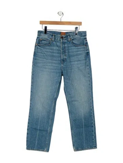 Pre-owned Jamie Haller High-rise Straight Leg Jeans In Blue