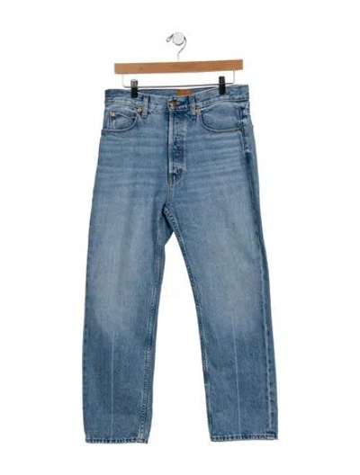 Pre-owned Jamie Haller High-rise Straight Leg Jeans In Blue