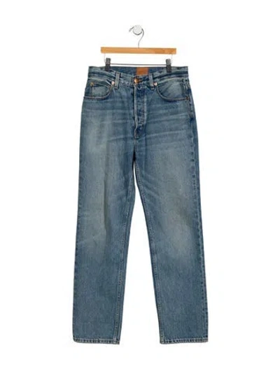 Pre-owned Jamie Haller High-rise Straight Leg Jeans In Blue