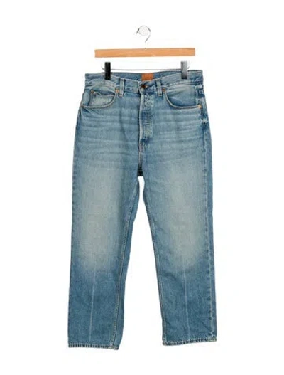 Pre-owned Jamie Haller High-rise Straight Leg Jeans In Blue