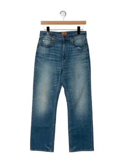 Pre-owned Jamie Haller High-rise Straight Leg Jeans In Blue