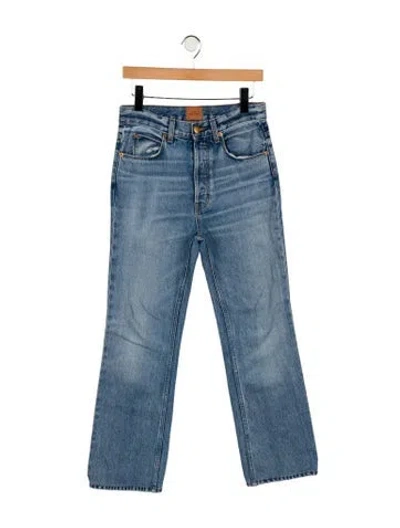 Pre-owned Jamie Haller High-rise Straight Leg Jeans In Blue