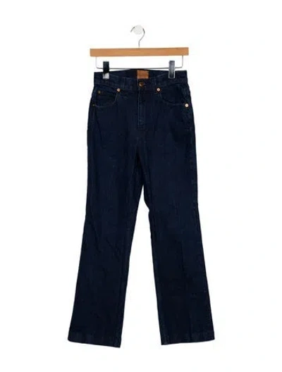 Pre-owned Jamie Haller High-rise Straight Leg Jeans In Blue