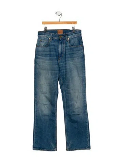 Pre-owned Jamie Haller High-rise Straight Leg Jeans In Blue