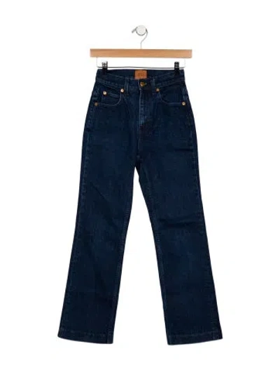 Pre-owned Jamie Haller High-rise Straight Leg Jeans In Blue