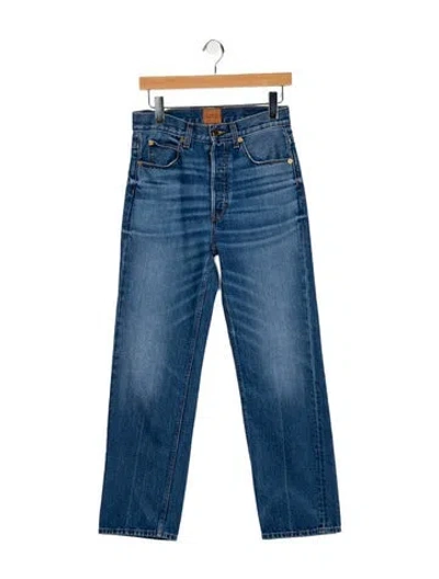 Pre-owned Jamie Haller High-rise Straight Leg Jeans In Blue