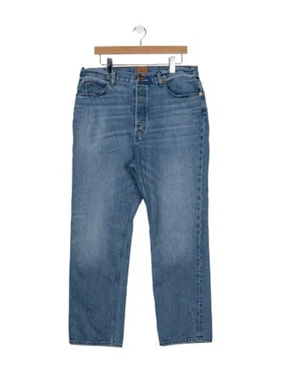 Pre-owned Jamie Haller High-rise Straight Leg Jeans In Blue