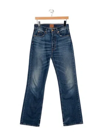 Pre-owned Jamie Haller High-rise Straight Leg Jeans In Blue