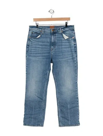 Pre-owned Jamie Haller High-rise Straight Leg Jeans In Blue