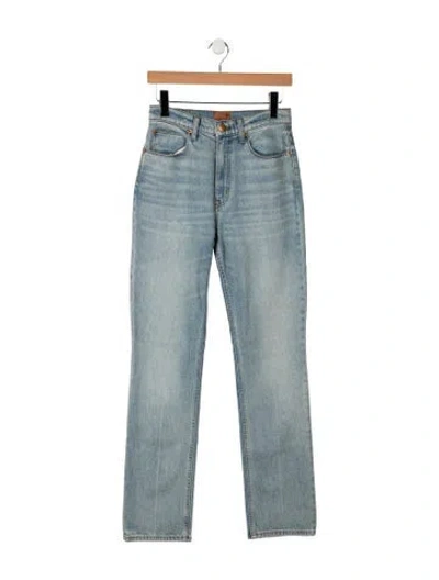 Pre-owned Jamie Haller High-rise Straight Leg Jeans In Blue