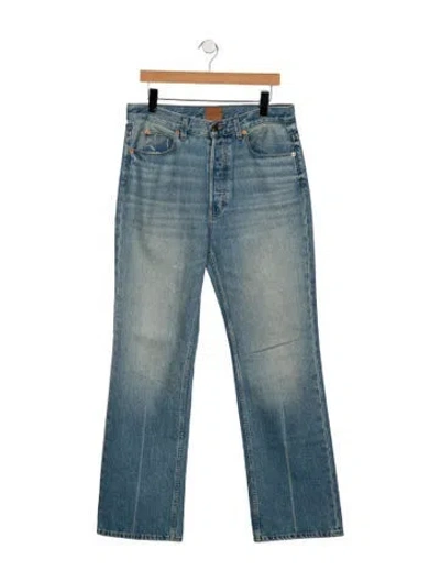 Pre-owned Jamie Haller High-rise Straight Leg Jeans In Blue