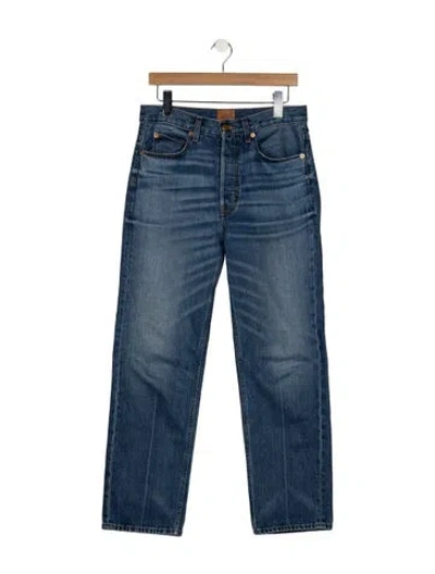 Pre-owned Jamie Haller High-rise Straight Leg Jeans In Blue
