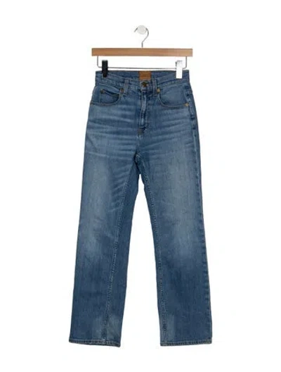 Pre-owned Jamie Haller High-rise Straight Leg Jeans In Blue
