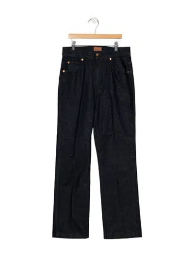 Pre-owned Jamie Haller High-rise Straight Leg Jeans In Blue