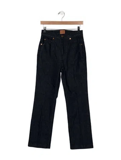 Pre-owned Jamie Haller High-rise Straight Leg Jeans In Blue