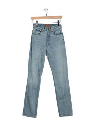 Pre-owned Jamie Haller High-rise Straight Leg Jeans In Blue