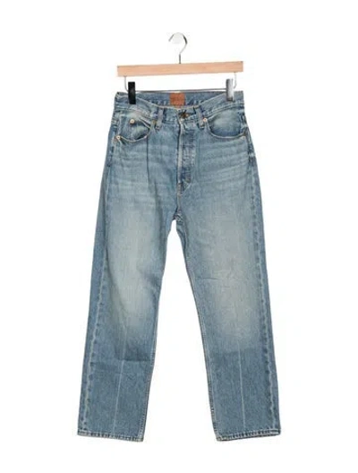 Pre-owned Jamie Haller High-rise Straight Leg Jeans In Blue
