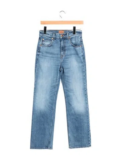 Pre-owned Jamie Haller High-rise Straight Leg Jeans In Blue