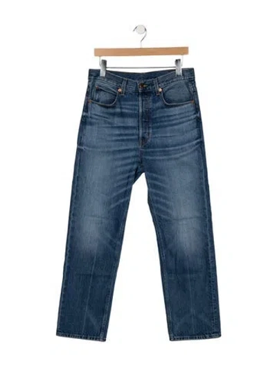 Pre-owned Jamie Haller High-rise Straight Leg Jeans In Blue