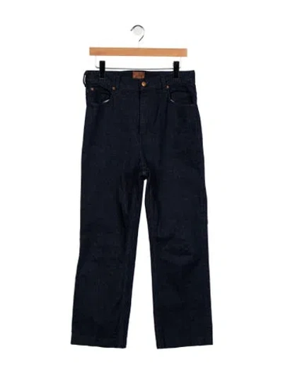 Pre-owned Jamie Haller High-rise Straight Leg Jeans In Blue