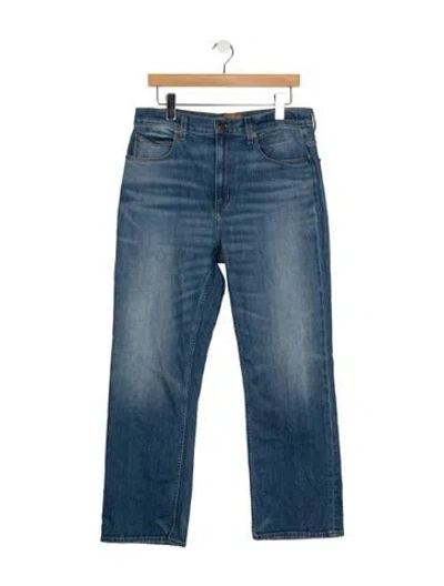 Pre-owned Jamie Haller High-rise Straight Leg Jeans In Blue