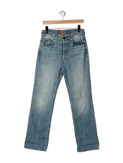 Pre-owned Jamie Haller High-rise Straight Leg Jeans In Blue