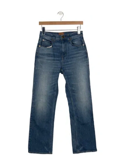 Pre-owned Jamie Haller High-rise Straight Leg Jeans In Blue