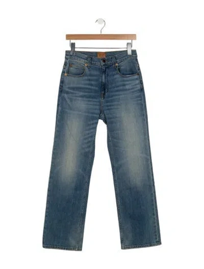 Pre-owned Jamie Haller High-rise Straight Leg Jeans In Blue
