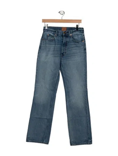 Pre-owned Jamie Haller High-rise Straight Leg Jeans In Blue