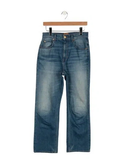 Pre-owned Jamie Haller High-rise Straight Leg Jeans In Blue