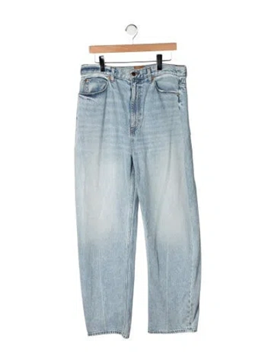 Pre-owned Jamie Haller High-rise Straight Leg Jeans In Blue